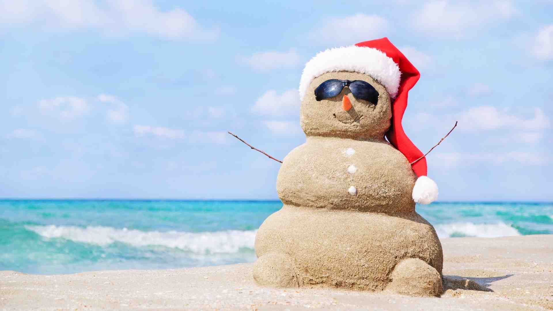 The sand christmas
