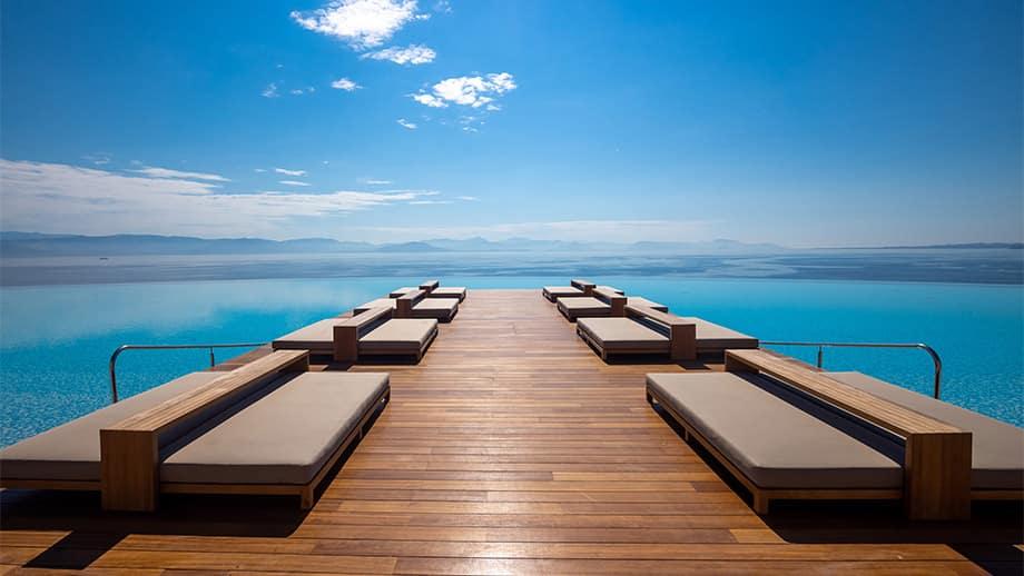 angsana corfu infinity pool