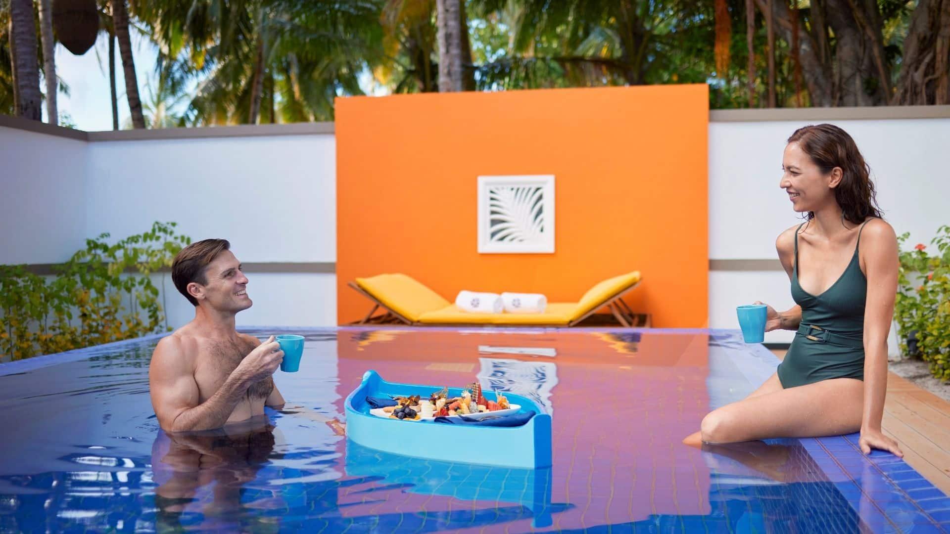 Angsana Velavaru Maldives Floating Tea