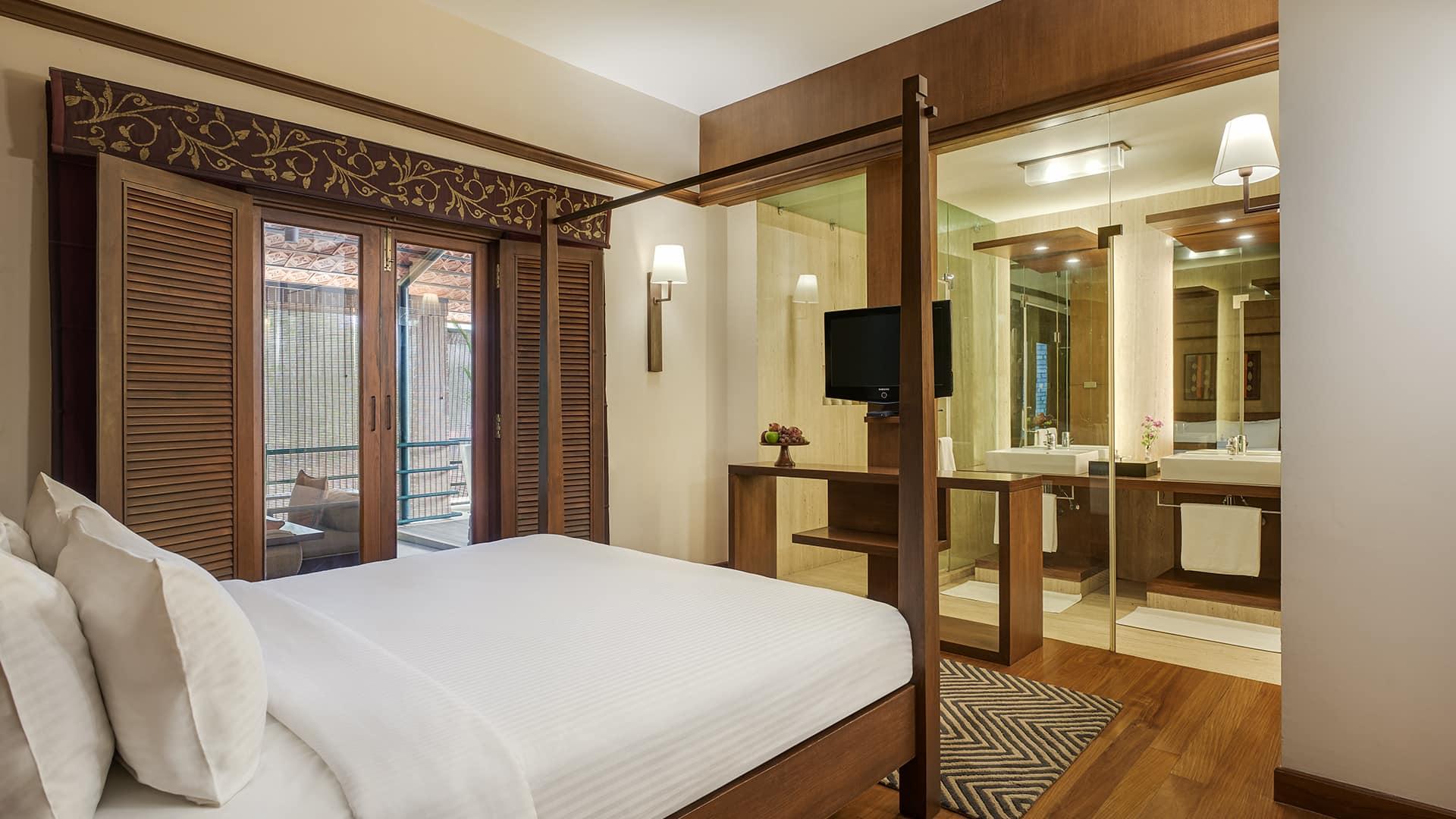 Preidential Suite Bedroom in Angsana Resort Bangalore