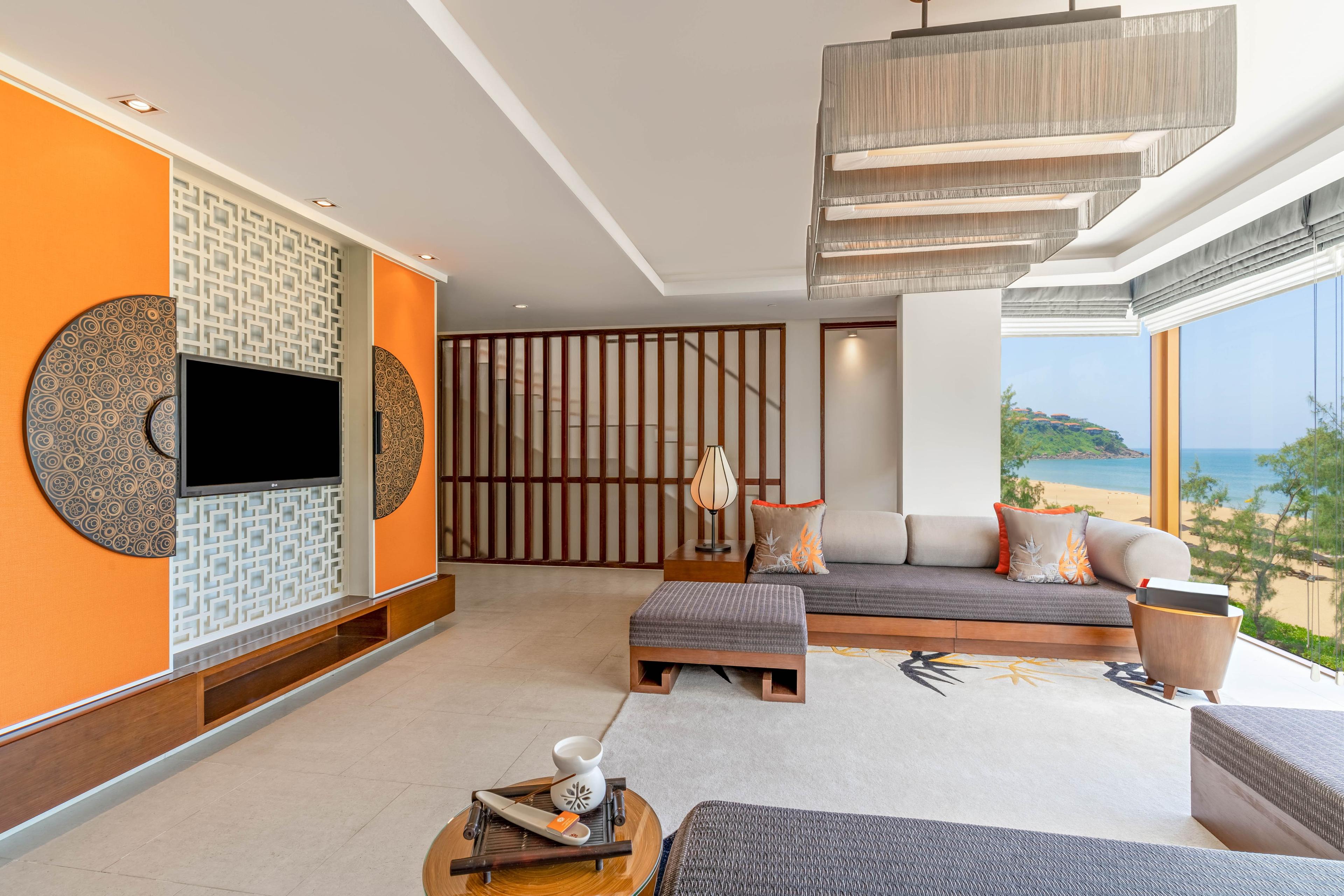 Skypool Two-bedroom Loft Living room