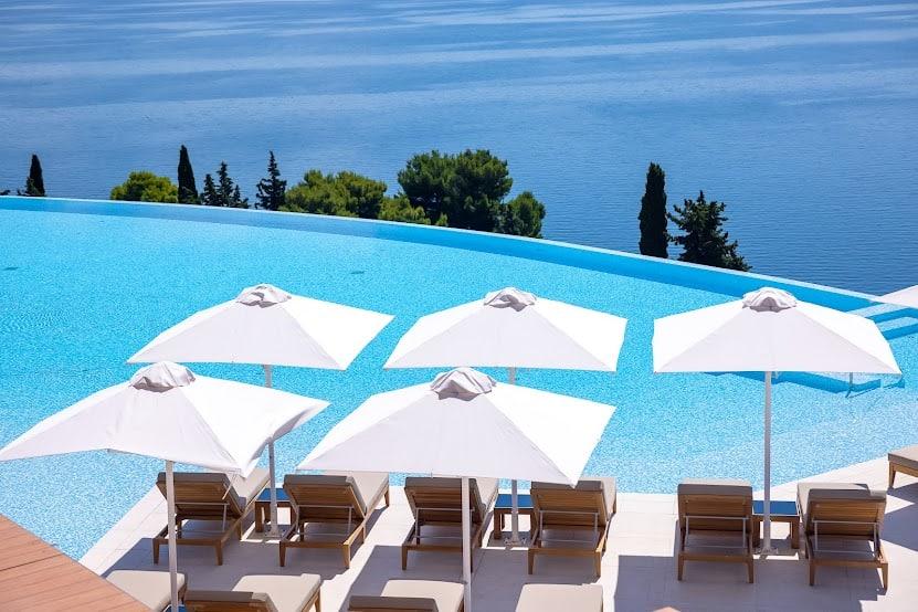 angsana corfu infinity pool