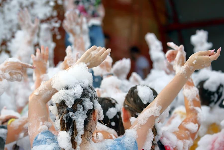 Foam pool party