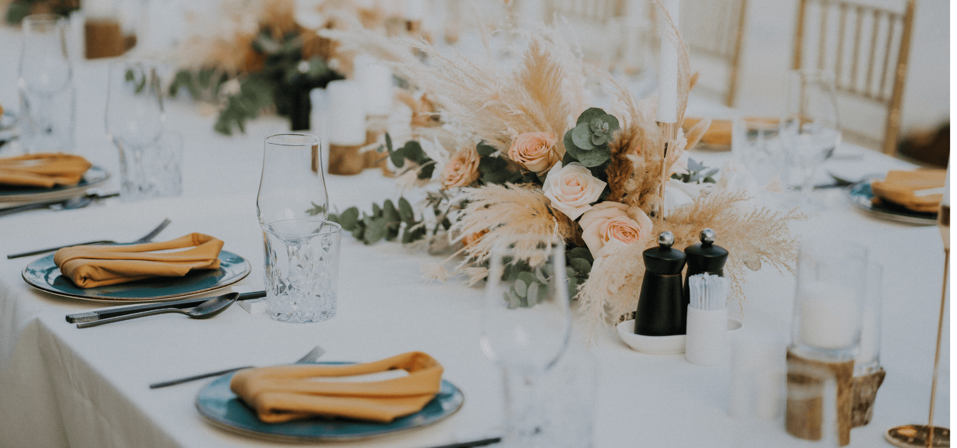 Wedding table setup
