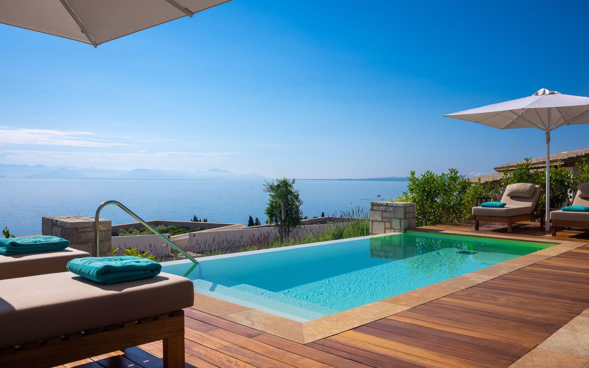 private pool villa in Corfu