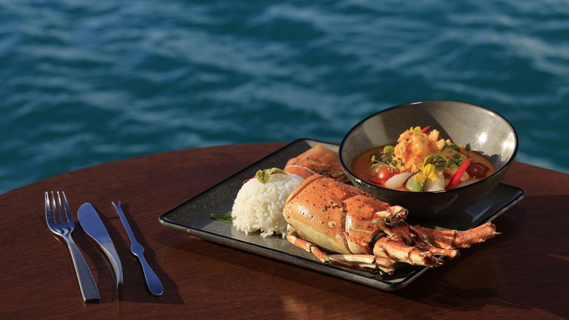 Angsana Velavaru Maldives Lobster Dish