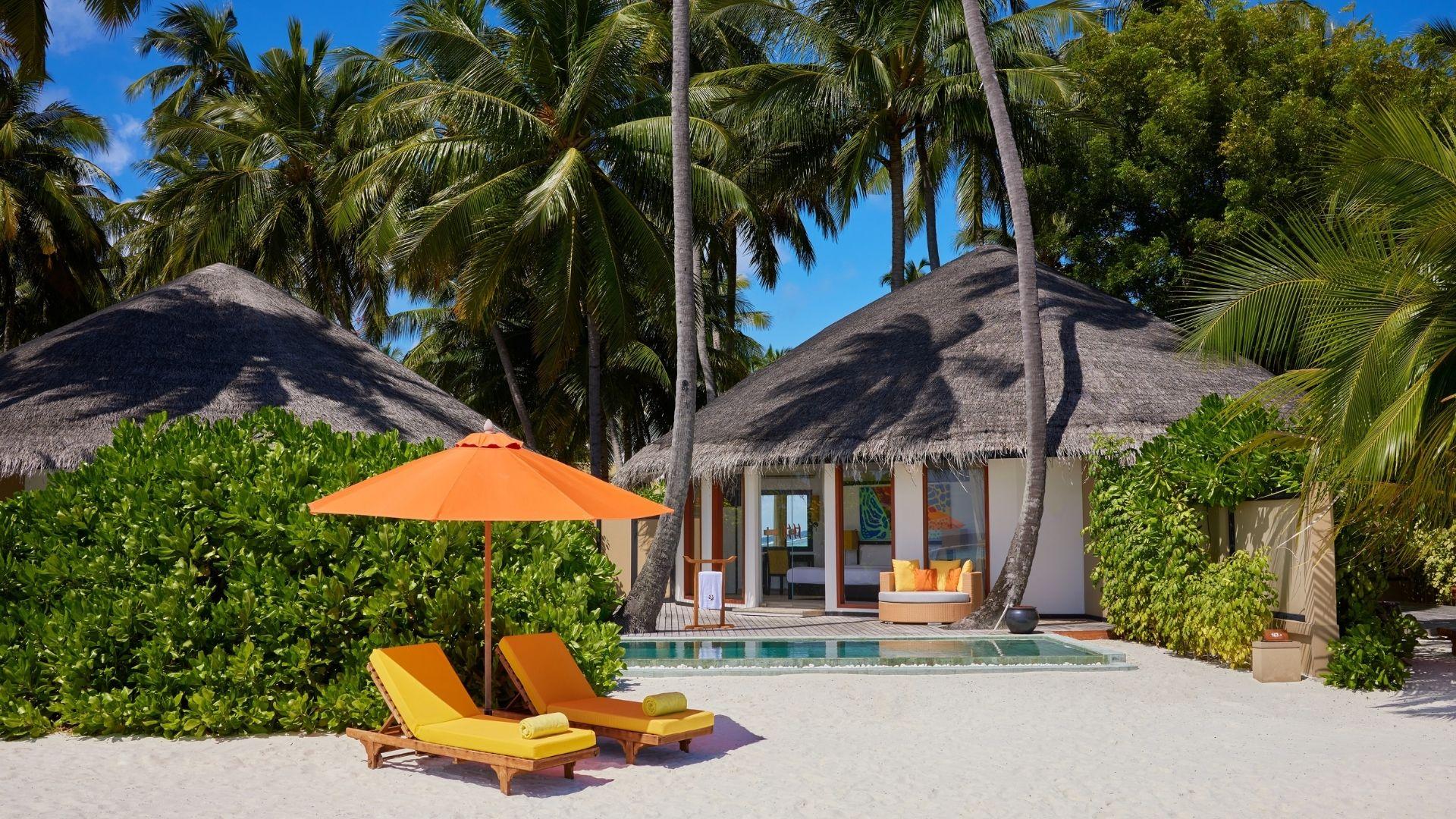 Angsana Velavaru Maldives Beachfront Infinity Pool Villa