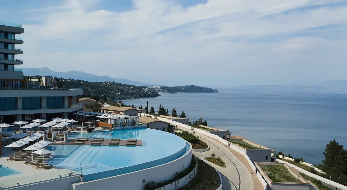 infinity pool hotels greece