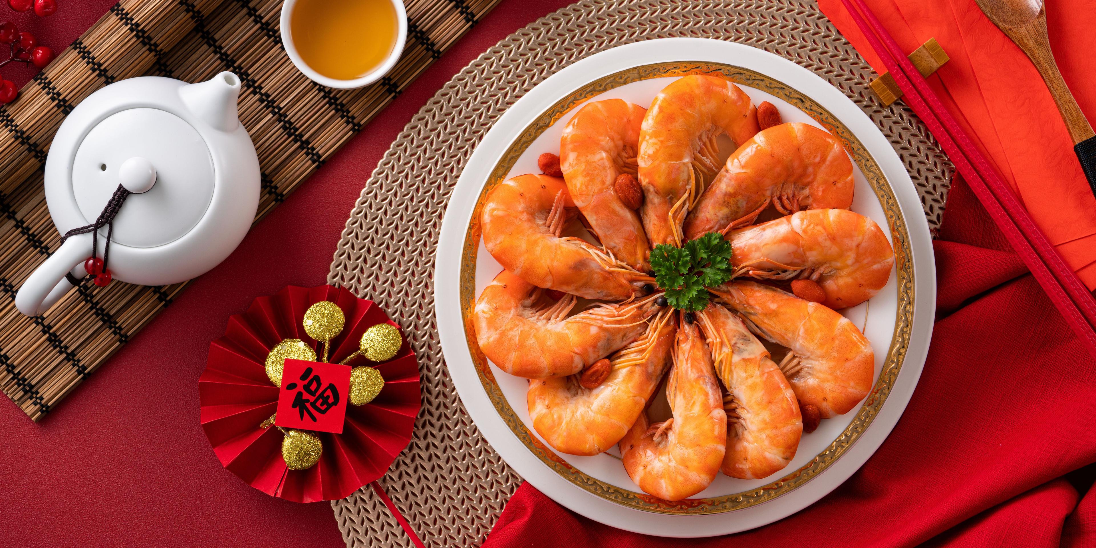 prawn, chinese dishes, chinese new year dishes, chinese new year food, chinese tea, penang lunar new year