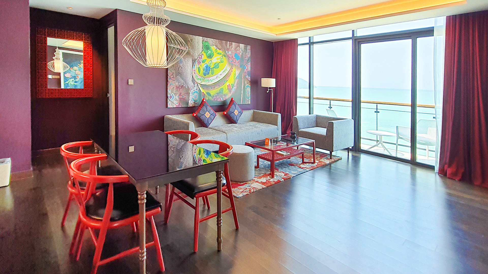 Spacious Two-Bedroom Deluxe Seaview Suite with Private Balcony at Angsana Teluk Bahang Penang