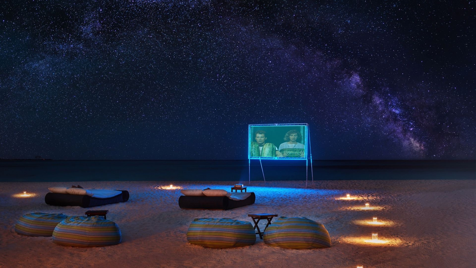 Angsana Velavaru Maldives Beach Movie Night
