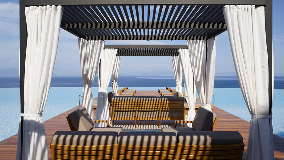 sunrise pool bar corfu