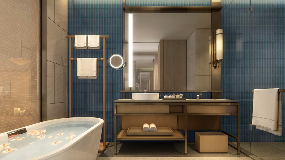 angsana quzhou room bathroom