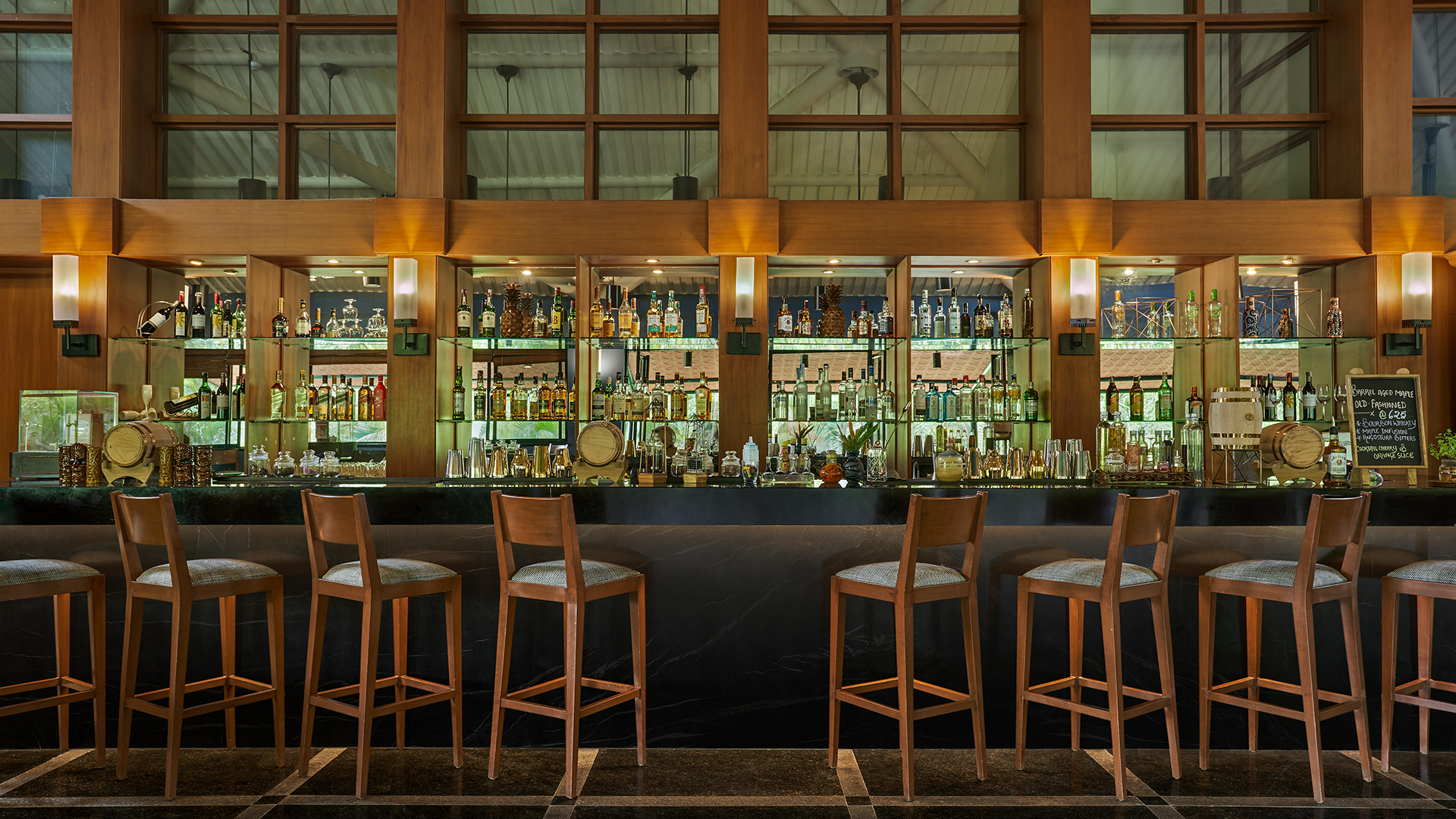 Bar Area of Mirage - Contiental Resturant in Angsana Resort Bangalore