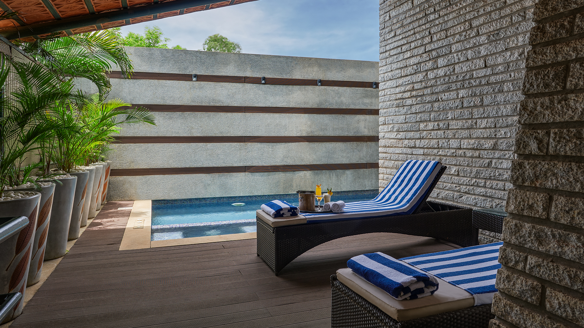 Presidential Suite Indoor Swimming Pool in Angsana Resort Bangalore