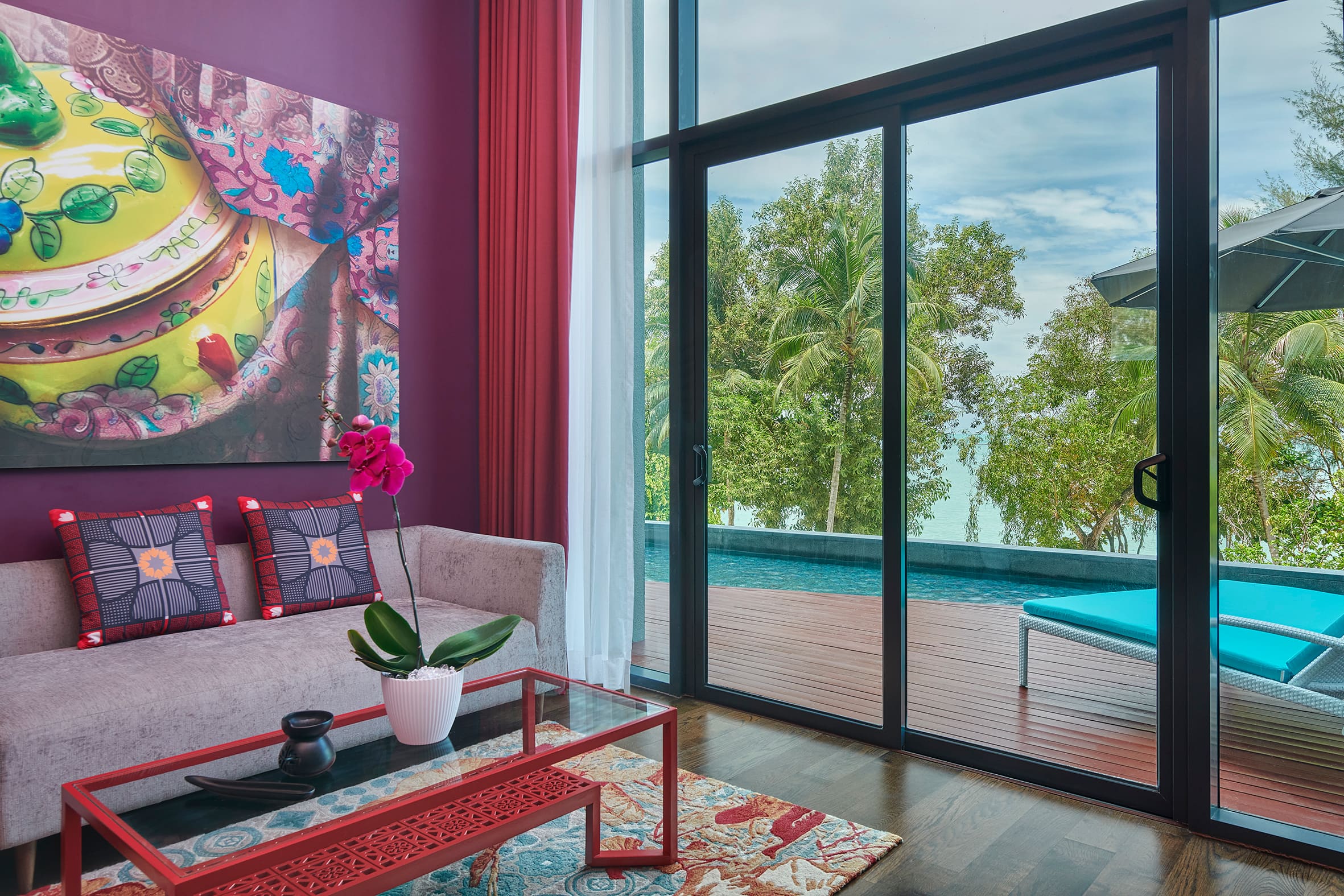 Image 60: Angsana Pool Suite - Living Room with direct pool access