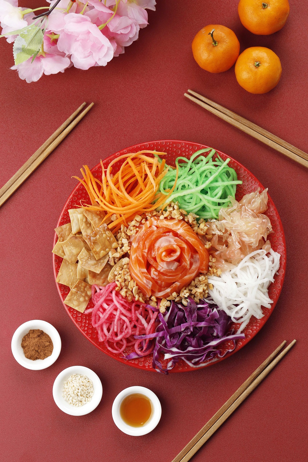 yee sang, yu sheng, chinese new year, lunar new year, yee sang tossing, dragon year, penang chinese new year