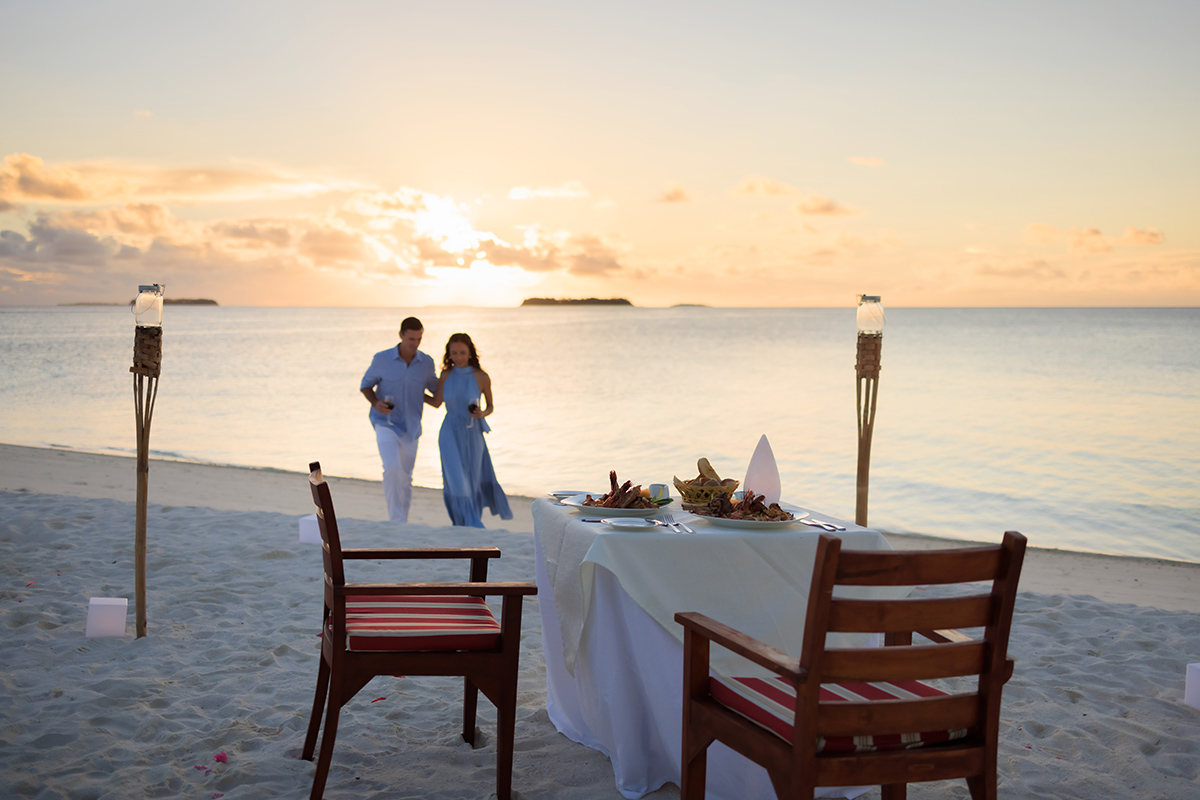 Angsana Velavaru - Romantic Beach Dinner romantic beach dinner - maldives