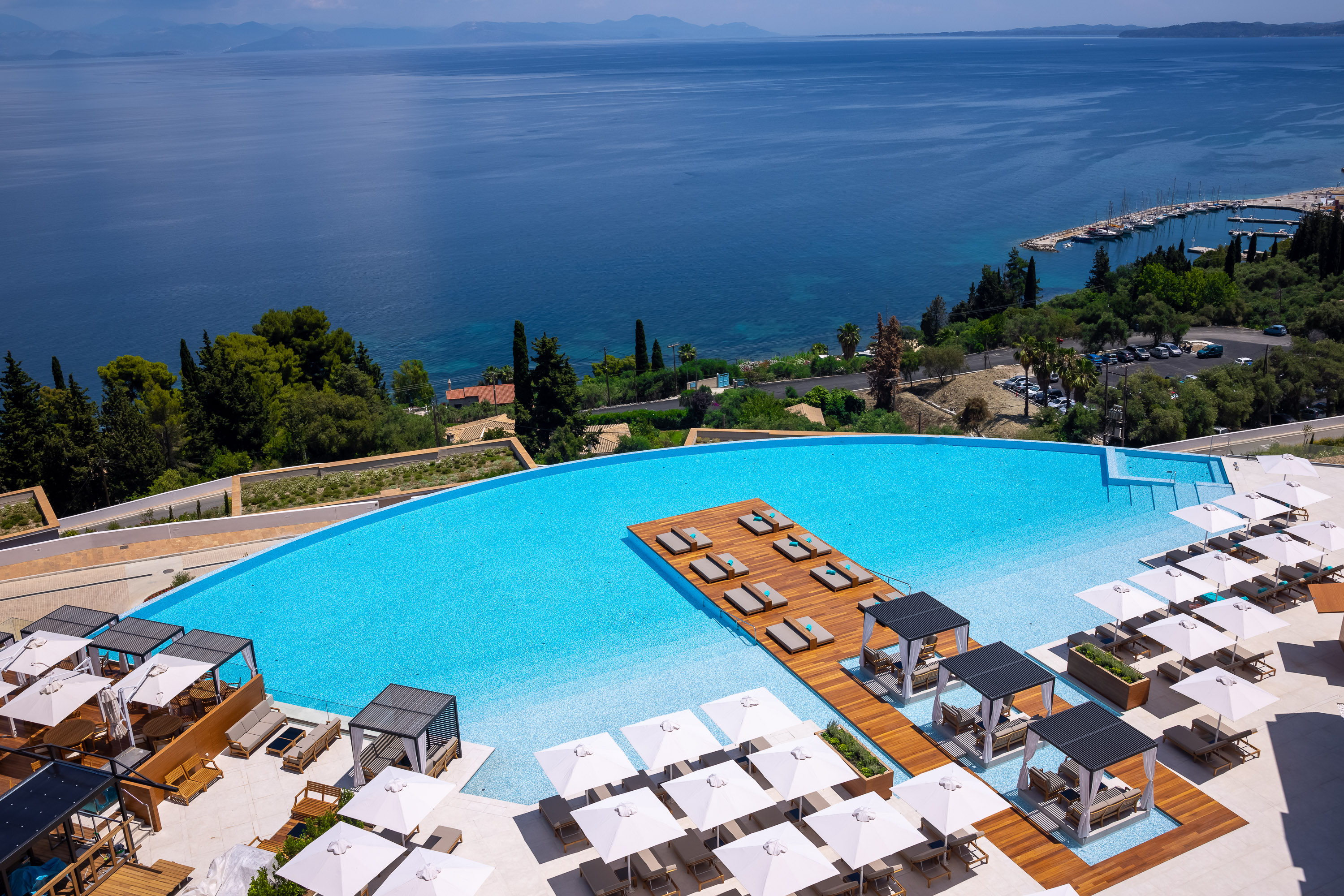 Angsana Corfu infinity pool Ionian Sea clifftop — photo 4