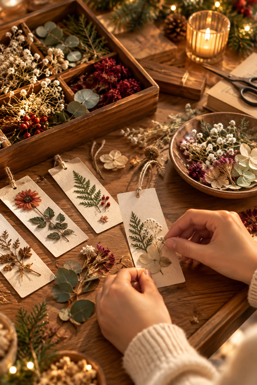Handmade Christmas Bookmarks