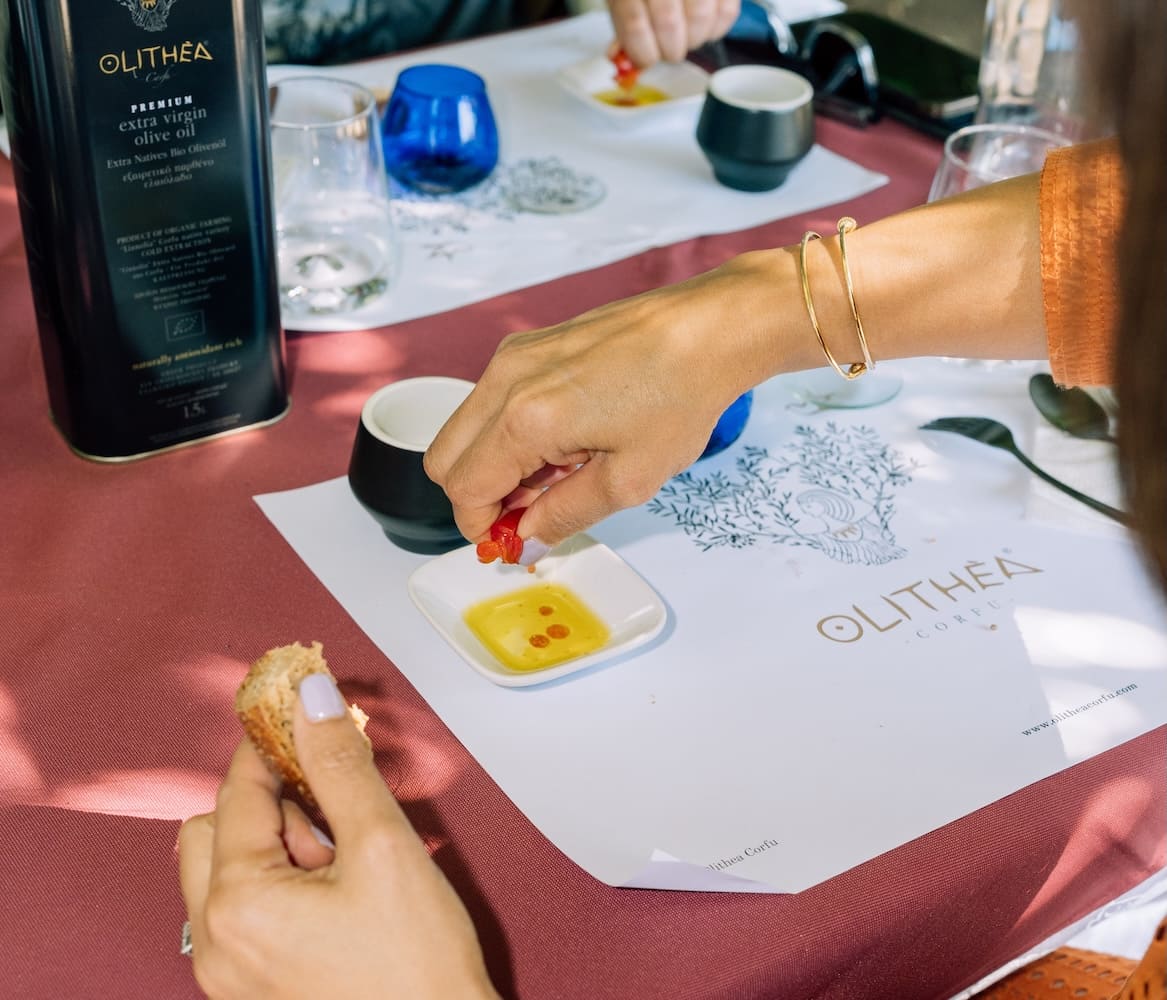 angsana corfu experiences - olive oil tasting at the Olithea Corfu
